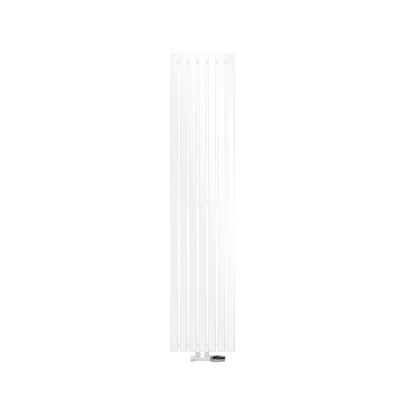 Badheizkörper Mittelanschluss 370x1800 mm Weiß mit Wand Thermostatventil LuxeBath Badheizkörper Mittelanschluss 370x1800 mm Weiß mit Wand Thermostatventil LuxeBath
