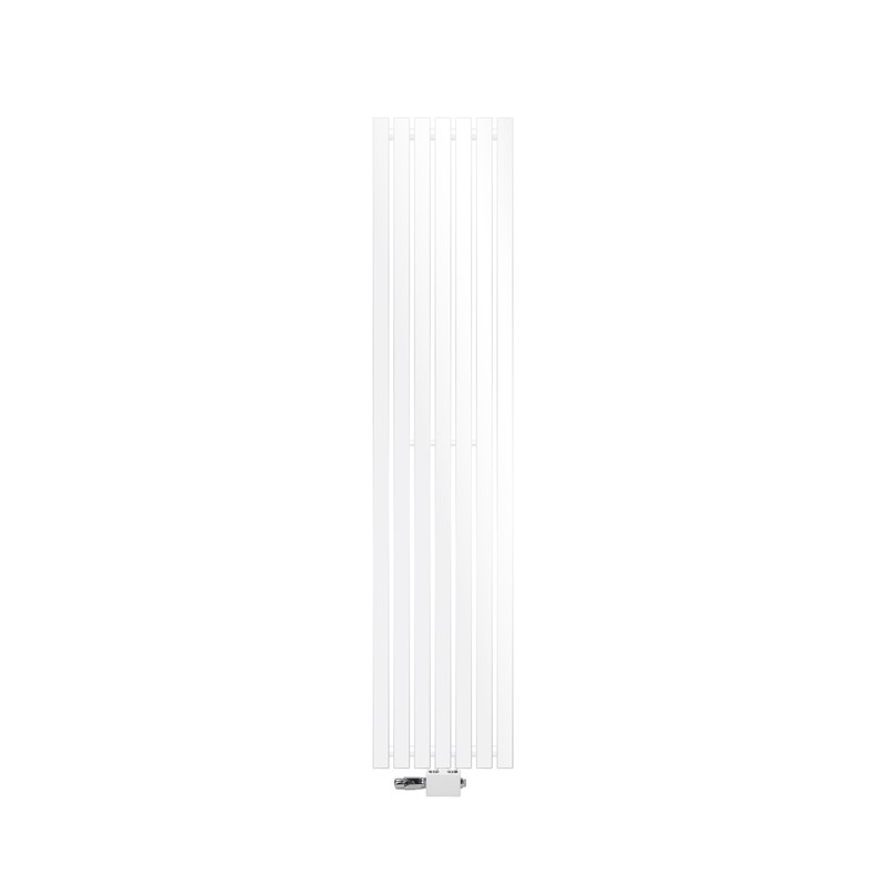 Badheizkörper Mittelanschluss 370x1800 mm Weiß mit Universal Thermostatventil LuxeBath Badheizkörper Mittelanschluss 370x1800 mm Weiß mit Universal Thermostatventil LuxeBath