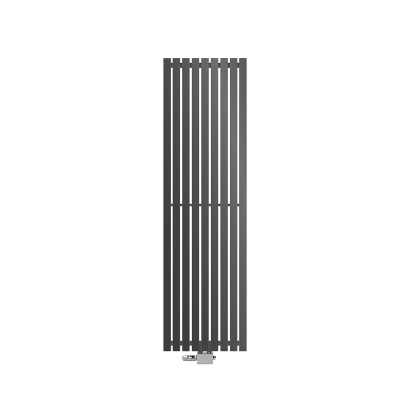Badheizkörper 480x1600 mm Anthrazit mit Universale Anschlussgarnitur Badheizkörper 480x1600 mm Anthrazit mit Universale Anschlussgarnitur