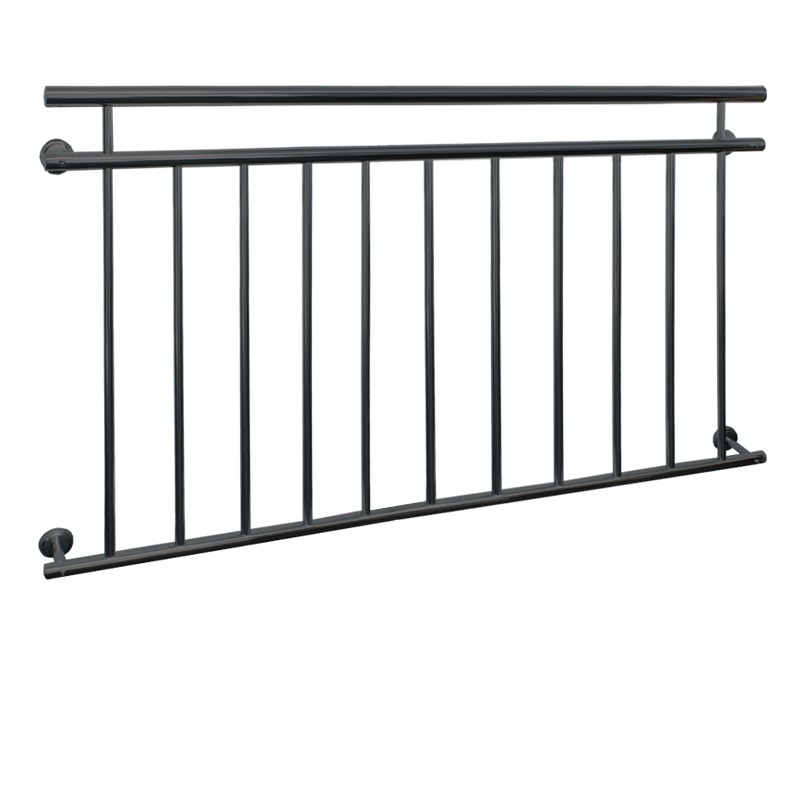 Französischer Balkon Brüstungsgeländer 156x90 cm Anthrazit mit 11 Füllstäben aus pulverbeschichtetem Stahl Französischer Balkon Brüstungsgeländer 156x90 cm Anthrazit mit 11 Füllstäben aus pulverbeschichtetem Stahl