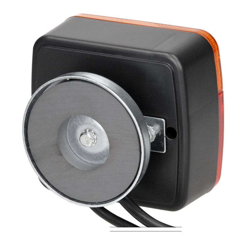 Halogen Anhänger Rückleuchten mit Magneten 12V verkabelt mit 7-poligem Stecker