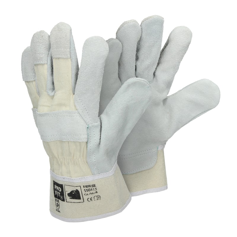 Handschuhe Rindspaltleder Natur 1 Paar L