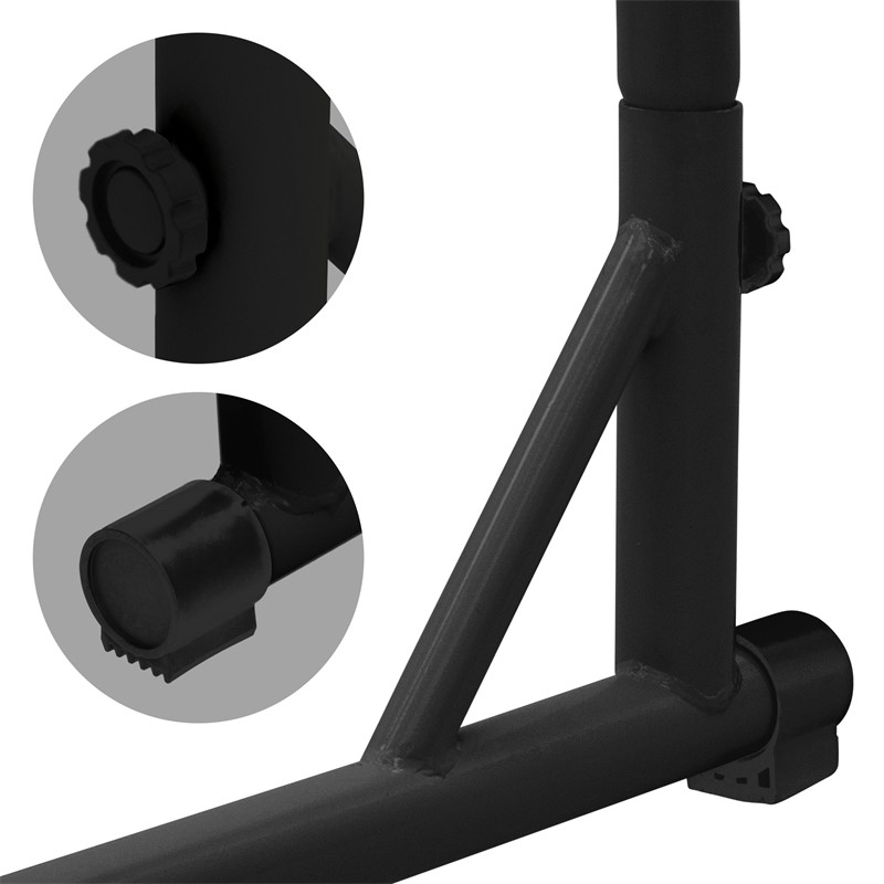 Hängesesselgestell 208 cm Schwarz aus Metall