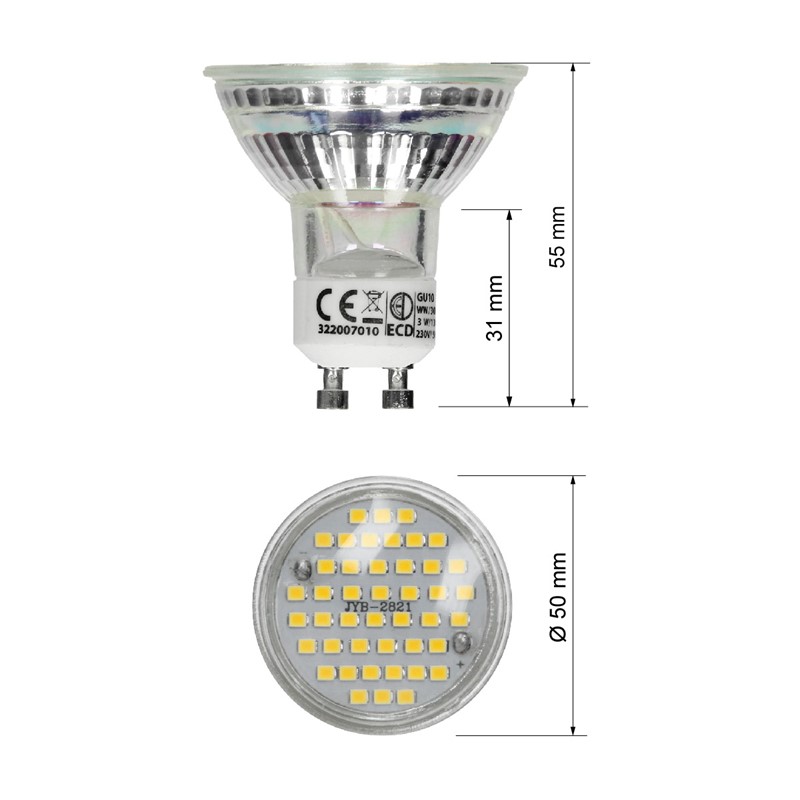 LED-Spot GU10 Neutralweiß 3W