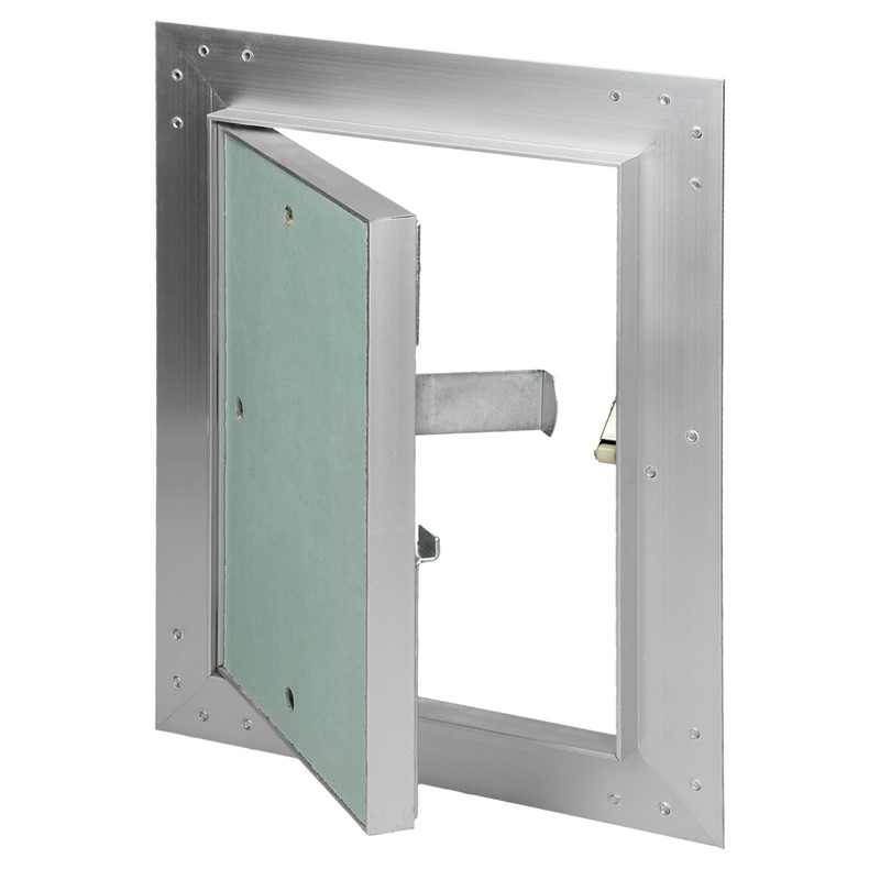 Revisionsklappe GK-Einlage 150x200 mm mit Rahmen aus Aluminium Revisionsklappe GK-Einlage 150x200 mm mit Rahmen aus Aluminium