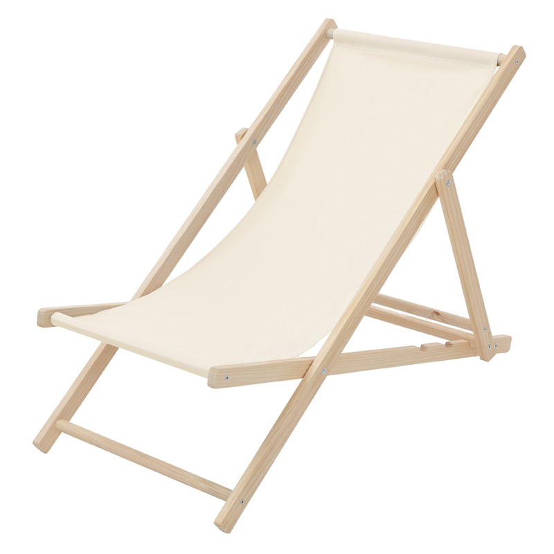 Gartenstuhl Strandliege Liegestuhl Sonnenliege Beige aus Holz klappbar Gartenstuhl Strandliege Liegestuhl Sonnenliege Beige aus Holz klappbar