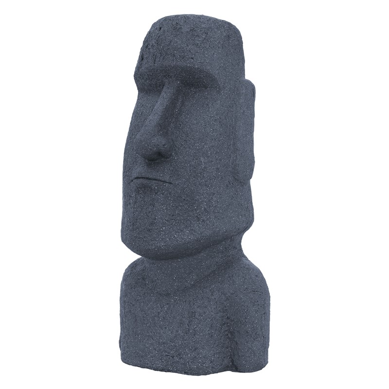 Osterinsel Kopf Figur 37x26x78 cm Grau aus Kunstharz Polyresin Osterinsel Kopf Figur 37x26x78 cm Grau aus Kunstharz Polyresin
