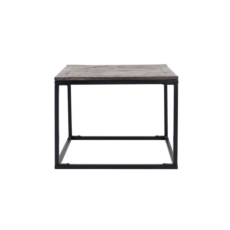 Beistelltisch 60x60 cm Grau, Unikat, handgefertigt aus Mangoholz WOMO-Design Beistelltisch 60x60 cm Grau, Unikat, handgefertigt aus Mangoholz WOMO-Design