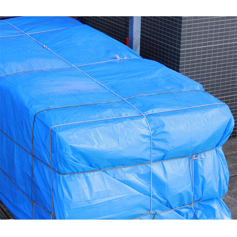 Abdeckplane Gewebeplane mit Ösen 2x3 m 180g/m² in Blau aus PE
