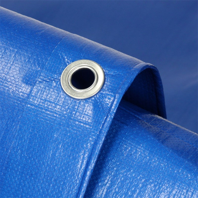 Abdeckplane mit Ösen 1,5x12 m 260g/m² Blau aus Polyethylen