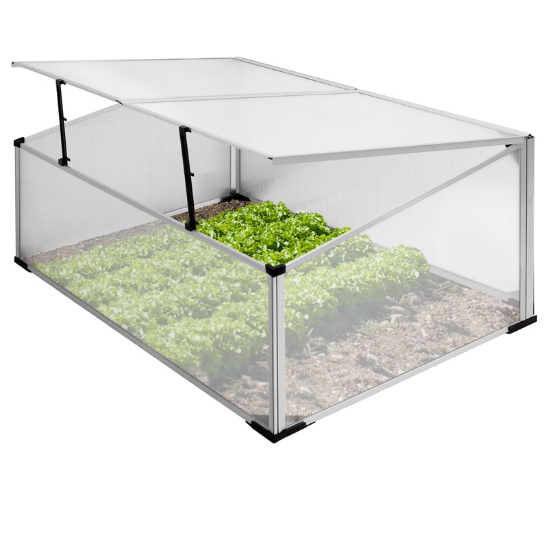 Frühbeet 100x60x40 cm mit Aluminium Rahmen aus Polycarbonat Frühbeet 100x60x40 cm mit Aluminium Rahmen aus Polycarbonat