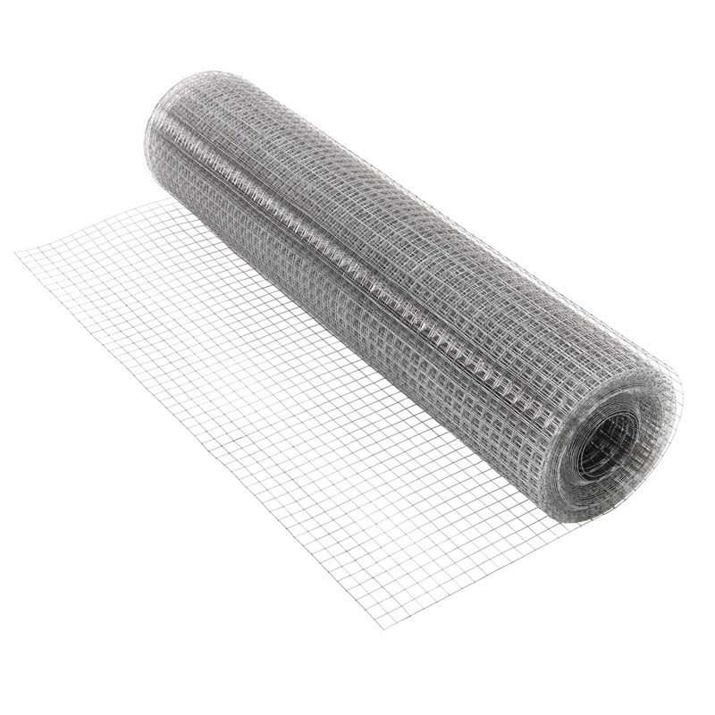 Volierendraht Silber aus verzinktem Stahl 1x10m Drahtstärke 1,2mm Maschenweite 25x25mm