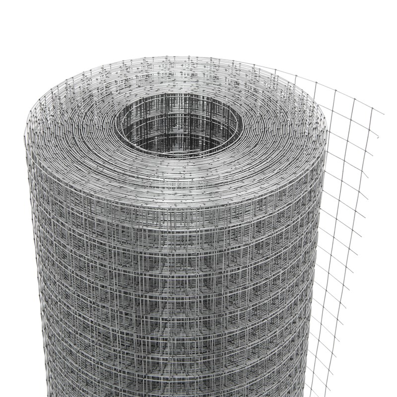 Volierendraht Silber aus verzinktem Stahl 1x10m Drahtstärke 1,2mm Maschenweite 25x25mm