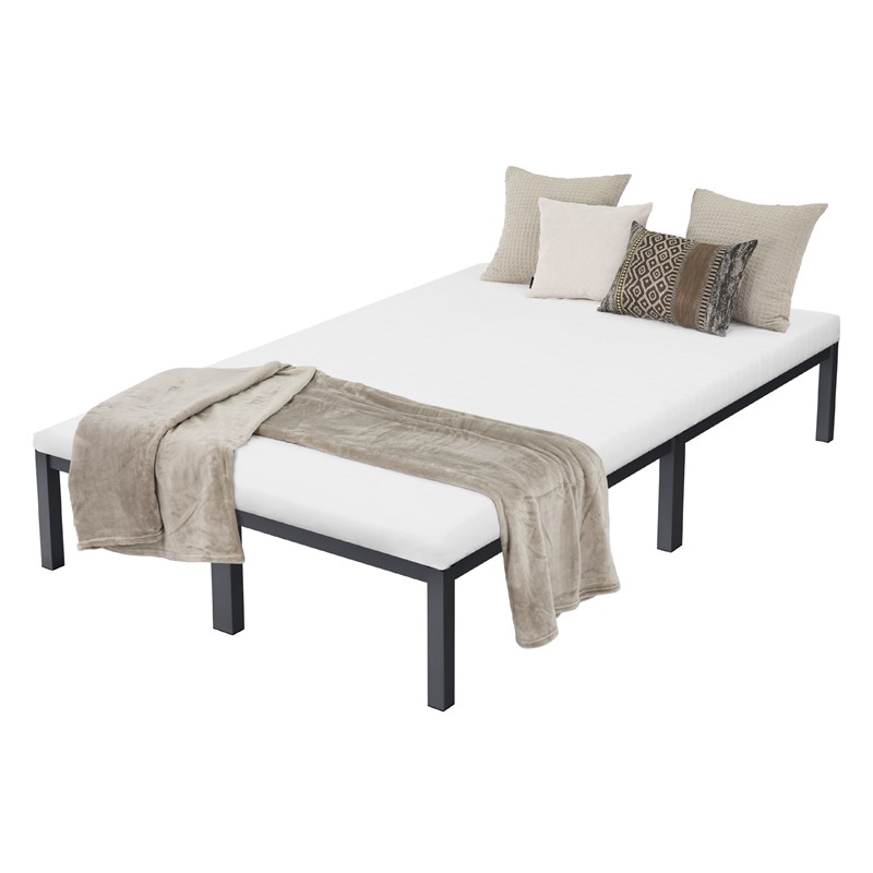 Bettgestell Doppelbett 120x200 cm aus Metall in Anthrazit mit Lattenrost ML-Design Bettgestell Doppelbett 120x200 cm aus Metall in Anthrazit mit Lattenrost ML-Design