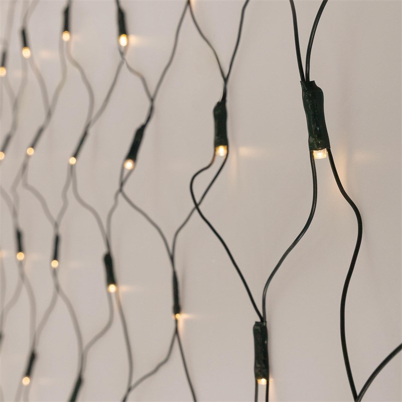 LED Lichternetz 150x300 cm mit 320 LEDs Warmweiß IP44