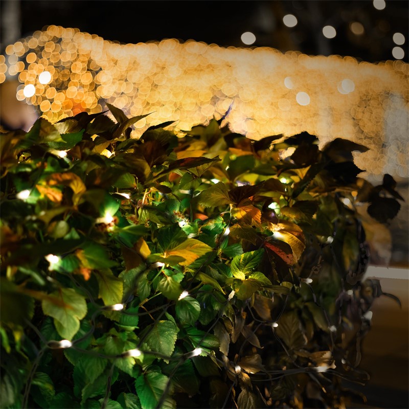 LED Lichternetz 150x300 cm mit 320 LEDs Warmweiß IP44