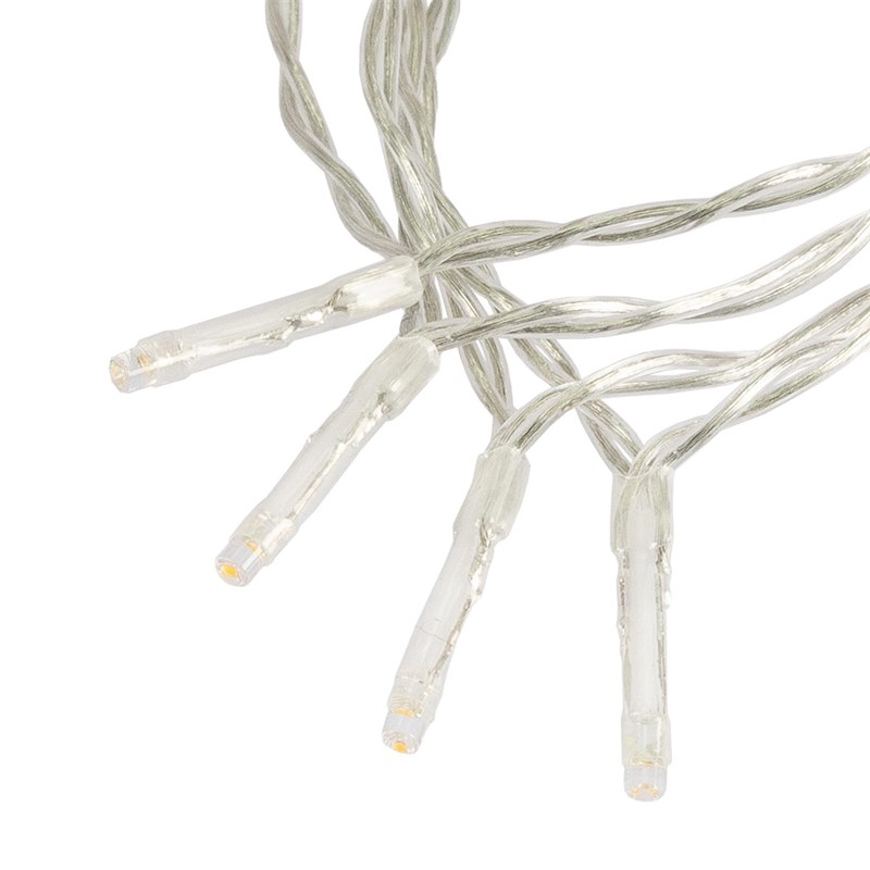LED Lichtervorhang 2m Kaltweiß mit 240 LED aus PVC