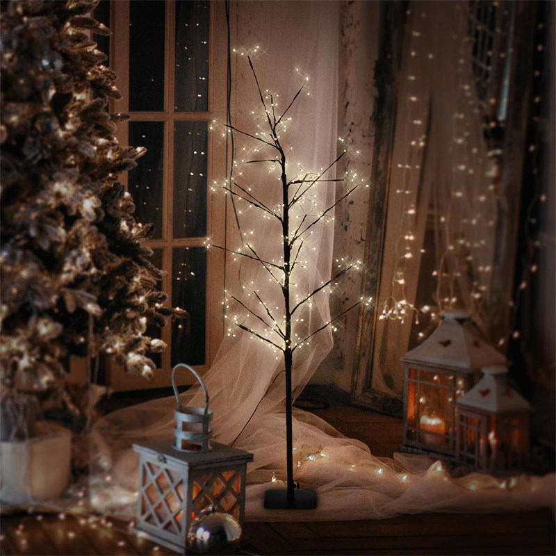 LED Weihnachtsdeko Baum 120 cm mit 240 Warmweißen LEDs LED Weihnachtsdeko Baum 120 cm mit 240 Warmweißen LEDs