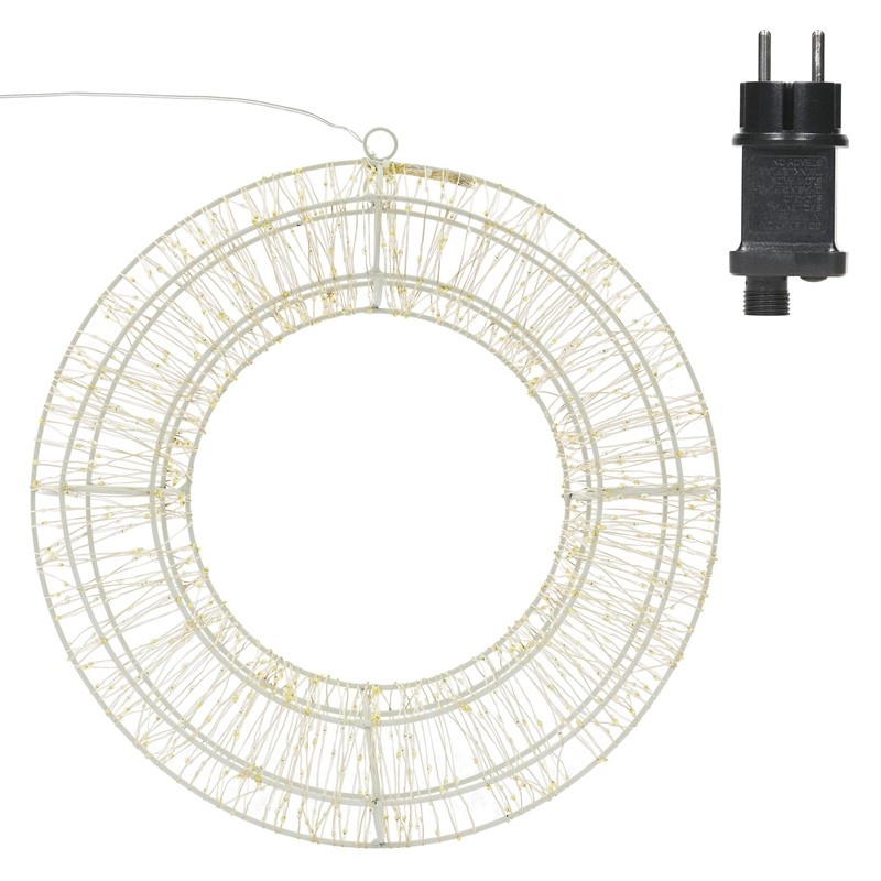 Weihnachtsdeko LED Kranz Ø 38cm warmweiß mit 960 LED\'s inkl. Timer