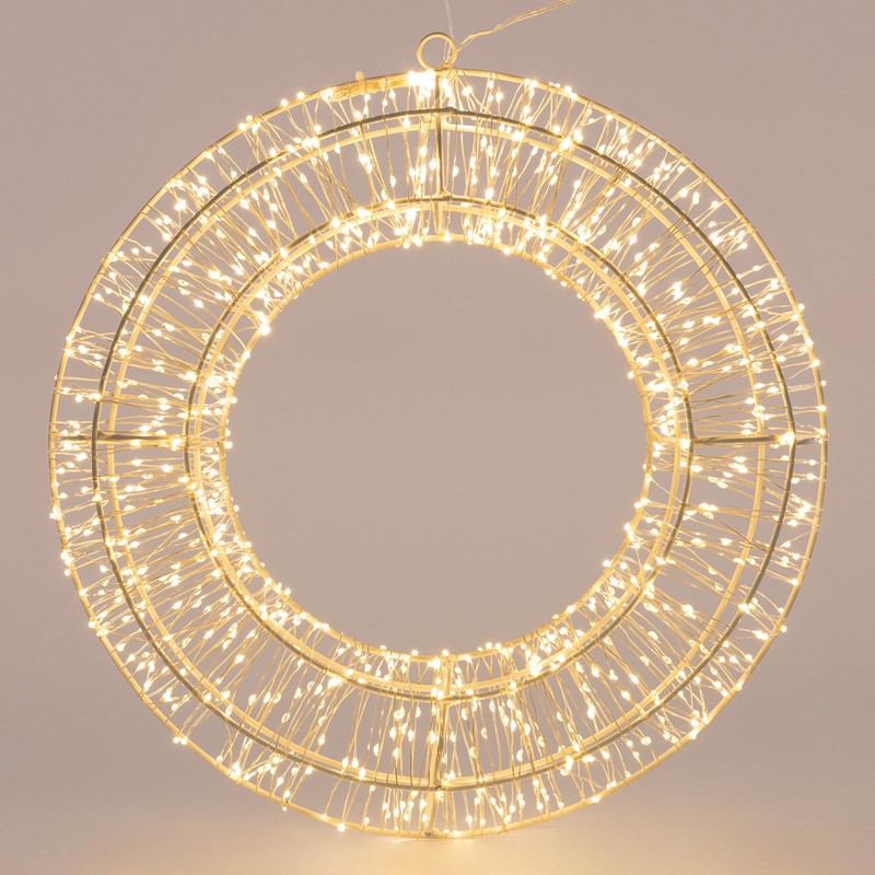 Weihnachtsdeko LED Kranz Ø 38cm warmweiß mit 960 LED\'s inkl. Timer