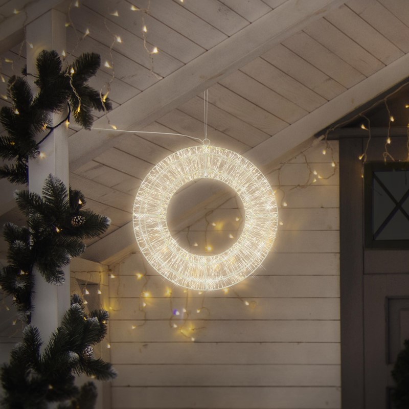 Weihnachtsdeko LED Kranz Ø 38cm warmweiß mit 960 LED\'s inkl. Timer