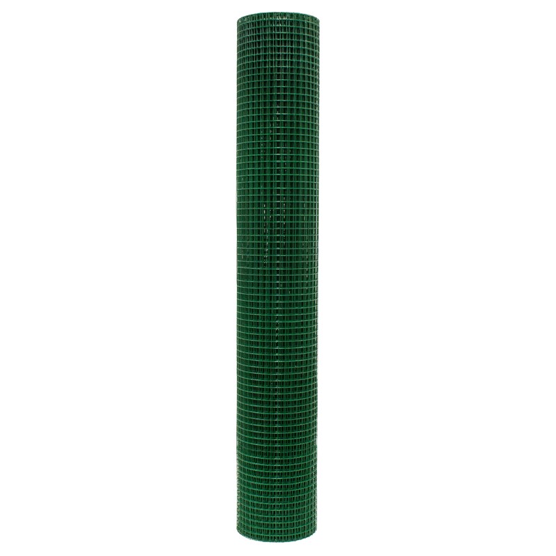 Volierendraht Grün aus verzinktem Stahl 1x10m Drahtstärke 0,75mm Maschenweite 19x19mm