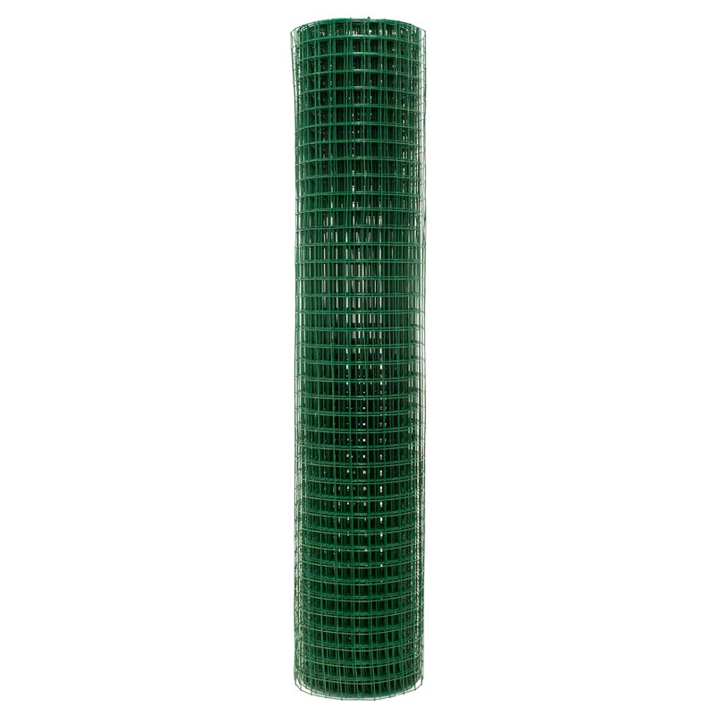 Volierendraht Grün aus verzinktem Stahl 1x10m Drahtstärke 0,9mm Maschenweite 25x25mm