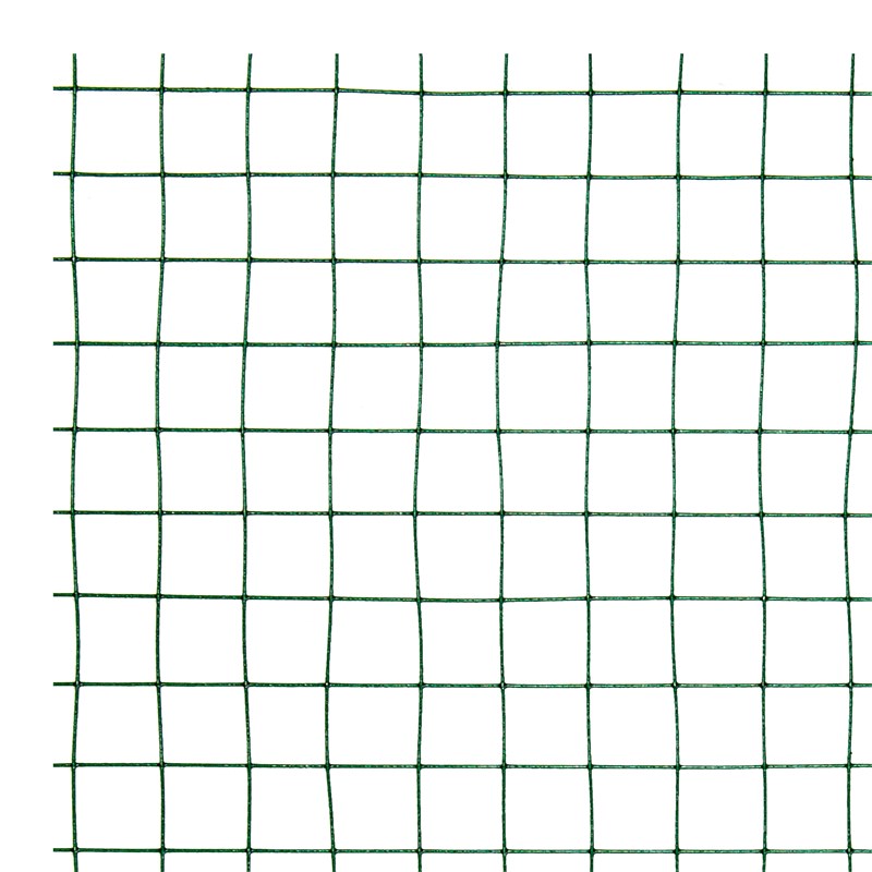 Volierendraht Grün aus verzinktem Stahl 1x10m Drahtstärke 0,9mm Maschenweite 25x25mm
