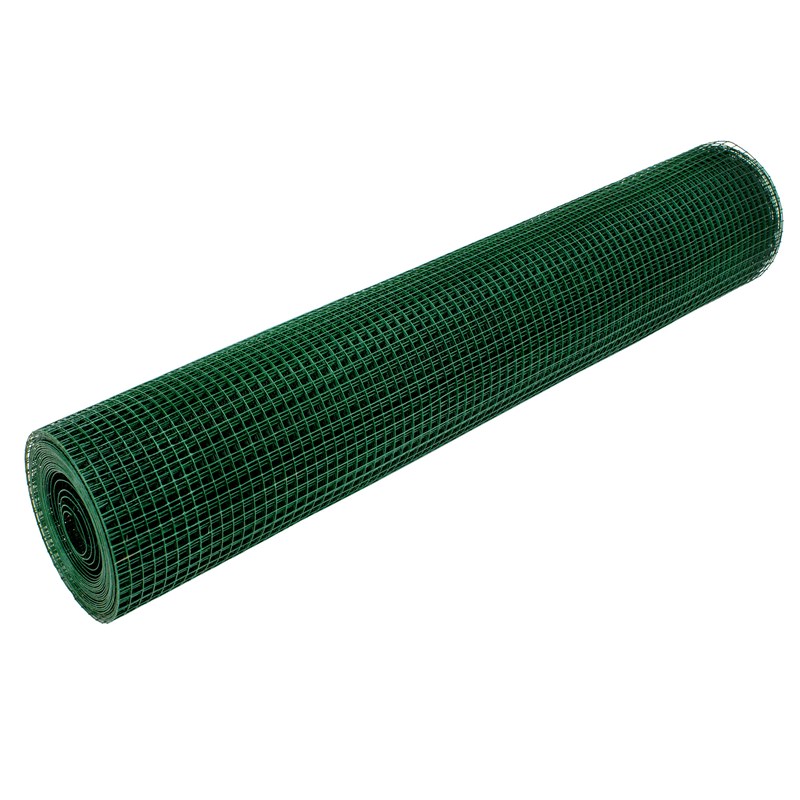 Volierendraht Grün aus verzinktem Stahl 1x10m Drahtstärke 0,9mm Maschenweite 25x25mm