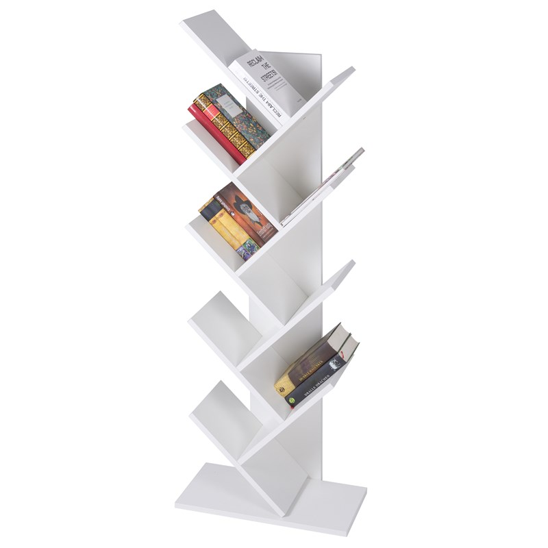 Bücherregal 50x25x140 cm Weiß inkl. 8 Ebenen in Bauform ML-Design Bücherregal 50x25x140 cm Weiß inkl. 8 Ebenen in Bauform ML-Design