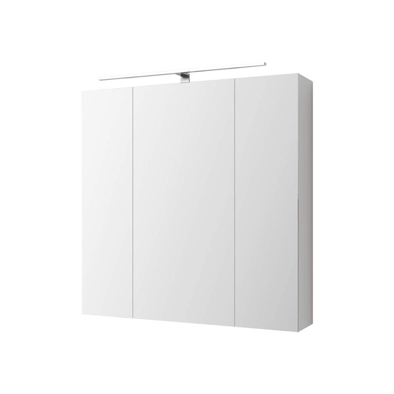 Spiegelschrank mit LED-Beleuchtung 72,4x72x15 cm Weiß ML-Design Spiegelschrank mit LED-Beleuchtung 72,4x72x15 cm Weiß ML-Design