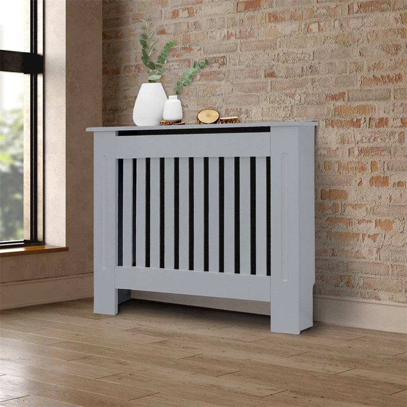 Heizkörperverkleidung 78x19x82 cm Grau aus MDF ML-Design Heizkörperverkleidung 78x19x82 cm Grau aus MDF ML-Design