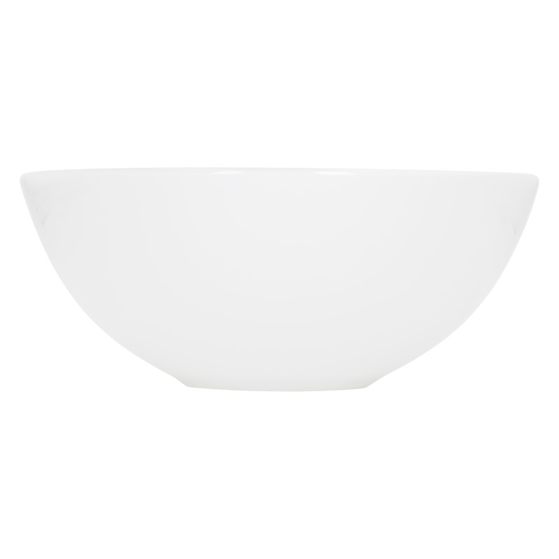 Waschbecken Rund ohne Überlauf Ø 28x11,6 cm Weiß aus Keramik LuxeBath