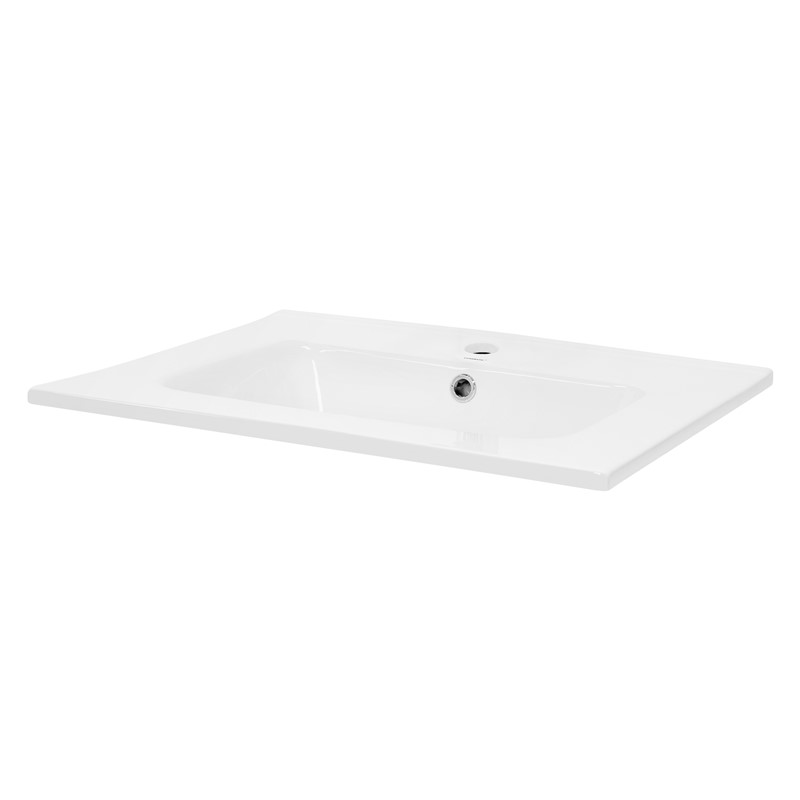 Waschbecken 61x16,5x46 cm Weiß aus Keramik LuxeBath Waschbecken 61x16,5x46 cm Weiß aus Keramik LuxeBath