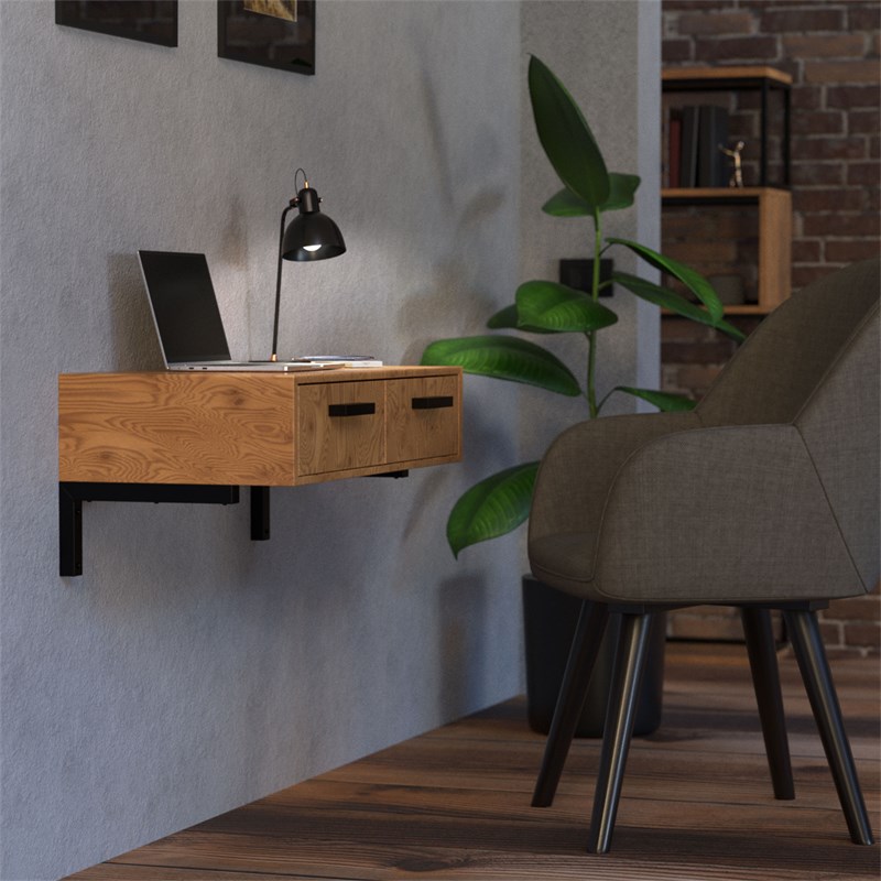 Wandkonsole Regalhalterung 2er Set 300 x 150 mm schwarz aus Stahl ML-Design