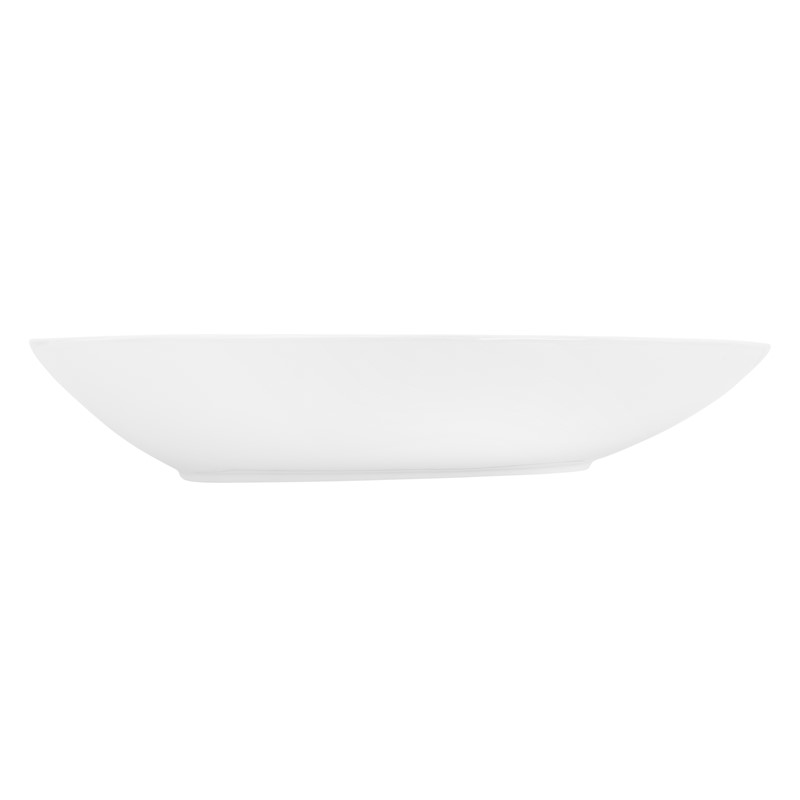 Waschbecken Dreieckig ohne Überlauf 69x46x13 cm Weiß aus Keramik LuxeBath