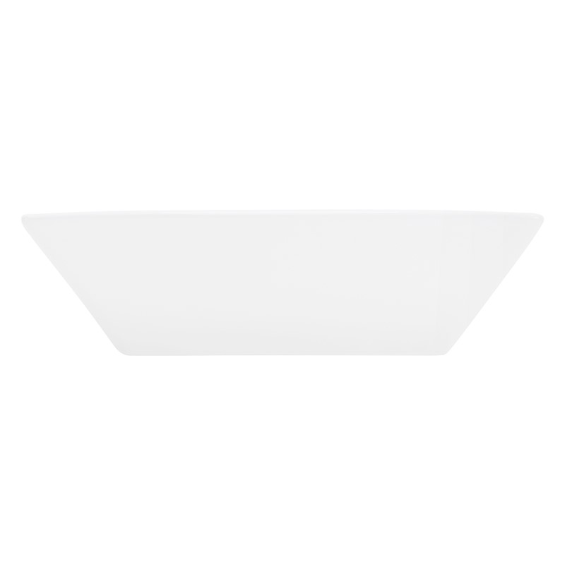 Waschbecken Quadratisch ohne Überlauf 41x41x12 cm Weiß aus Keramik LuxeBath