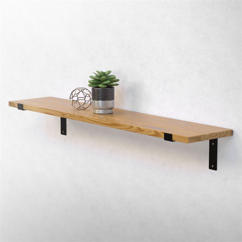 Wandkonsole Regalhalterung 2er Set 250 x 145 mm Schwarz aus Stahl ML-Design Wandkonsole Regalhalterung 2er Set 250 x 145 mm Schwarz aus Stahl ML-Design