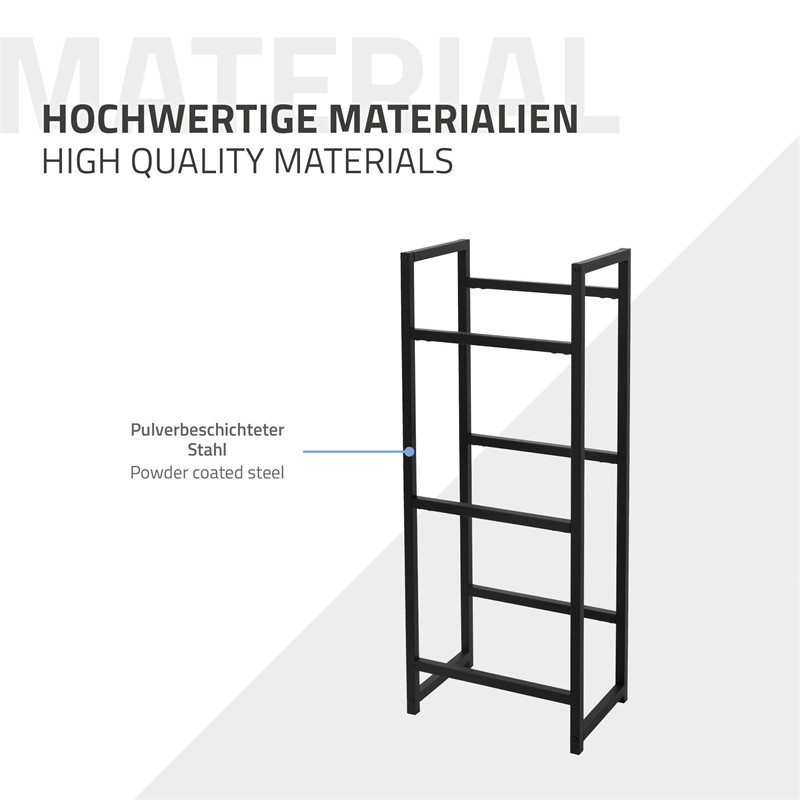 Getränkekistenregal Getränkeregal 3 Kisten 47 x 31 x 116,5 cm Anthrazit aus Stahl ML-Design