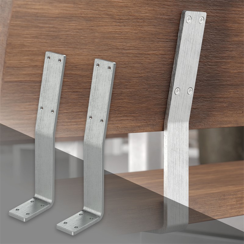 Rückenlehnenhalterung 2er Set 345 x 90 mm Silber aus Stahl ML-Design Rückenlehnenhalterung 2er Set 345 x 90 mm Silber aus Stahl ML-Design