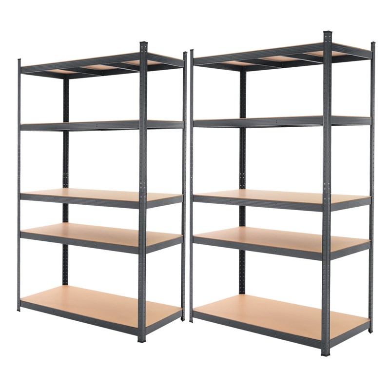 2er Set Werkstattregal 200x100x60 cm Anthrazit aus Metall 2er Set Werkstattregal 200x100x60 cm Anthrazit aus Metall