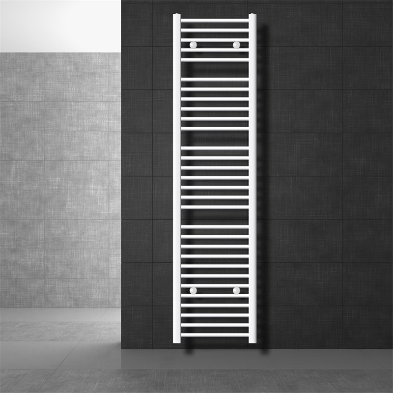 Badheizkörper Sahara 400x1800 mm Weiß gerade mit Seitenanschluss LuxeBath Badheizkörper Sahara 400x1800 mm Weiß gerade mit Seitenanschluss LuxeBath