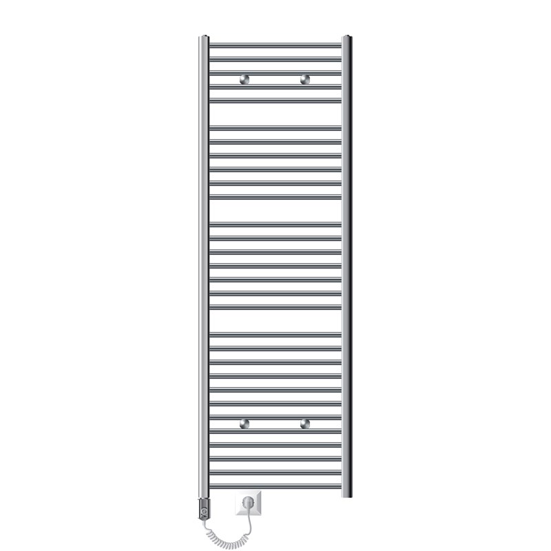 Elektrischer Badheizkörper mit Heizstab 900W 600x1800 mm Chrome gerade Seitenanschluss & Thermostat Digitalanzeige LuxeBath Elektrischer Badheizkörper mit Heizstab 900W 600x1800 mm Chrome gerade Seitenanschluss & Thermostat Digitalanzeige LuxeBath