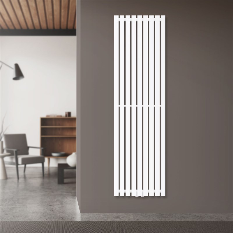 Badheizkörper Vertikal mit Mittelanschluss 480x1600 mm Weiß LuxeBath Badheizkörper Vertikal mit Mittelanschluss 480x1600 mm Weiß LuxeBath