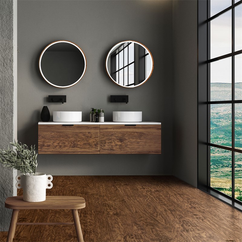 PVC Vinylboden Bodenbelag Set 7 Dielen 4,2mm für 1,54m² mit Klick-System Akazie ML-Design
