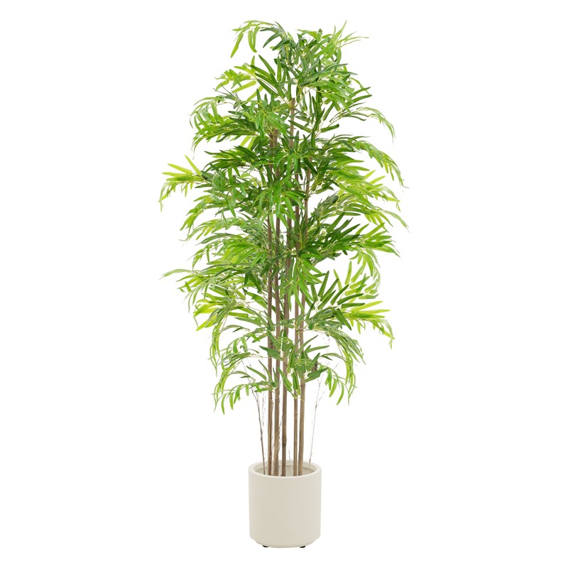Künstlicher Bambus 180 cm Kunstpflanze mit Echtholzstamm ML-Design Künstlicher Bambus 180 cm Kunstpflanze mit Echtholzstamm ML-Design
