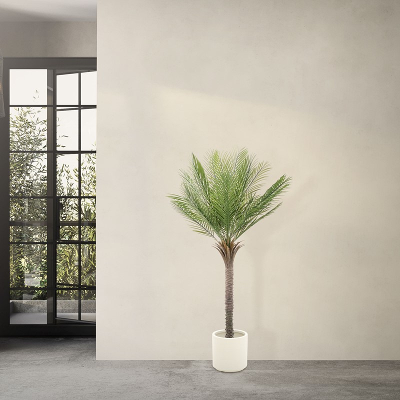 Künstliche Palme 150 cm Tropische Kunstpalme im Topf ML-Design