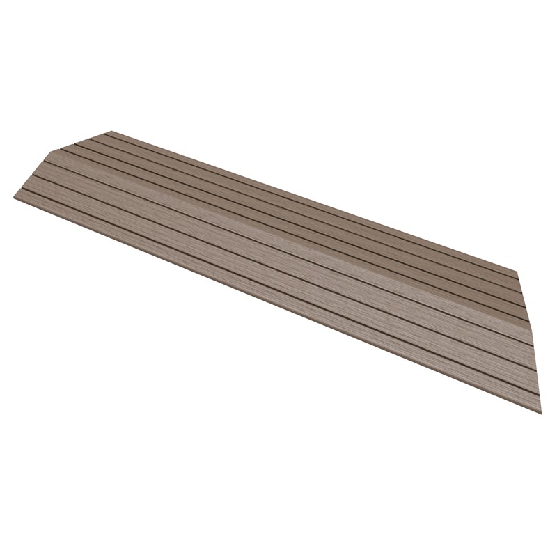 WPC Abschlussleiste 38x2x7,5 cm für WPC Bodenfliese Ecke rechts Dunkelbraun ML-Design WPC Abschlussleiste 38x2x7,5 cm für WPC Bodenfliese Ecke rechts Dunkelbraun ML-Design