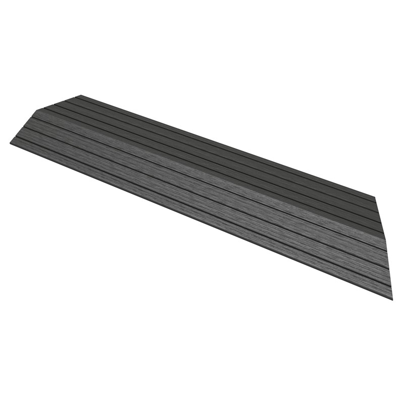 WPC Abschlussleiste 38x2x7,5 cm für WPC Bodenfliese Ecke rechts Anthrazit ML-Design WPC Abschlussleiste 38x2x7,5 cm für WPC Bodenfliese Ecke rechts Anthrazit ML-Design