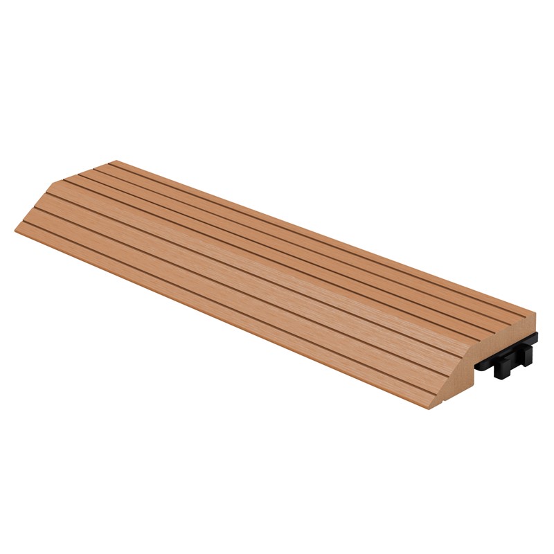 WPC Abschlussleiste 30x2x7,5 cm für WPC Bodenfliese gerade Hellbraun ML-Design WPC Abschlussleiste 30x2x7,5 cm für WPC Bodenfliese gerade Hellbraun ML-Design